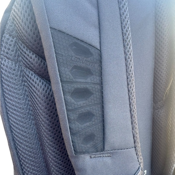 The North Face GroundWork Backpack Dark Grey With  Red Accent